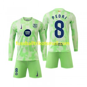 Fußballtrikots FC Barcelona Pedri 8 Kinder 2024-2025 Langarm 3rd trikot kaufen